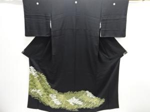 竹笹模様刺繍留袖(比翼付き)